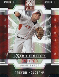 2009 (NATIONALS) Donruss Elite Extra Edition Status #98 Trevor Holder /100