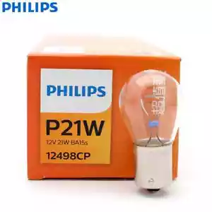 Philips P21W S25 12498CP BA15s Turn Signal Lamps Original Reverse Light 10pcs - Picture 1 of 6