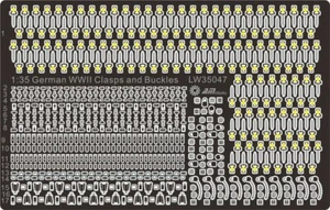 1/35 WWII German Clasps and Buckles LW35047 Military Model's Metal Accessory - Picture 1 of 3