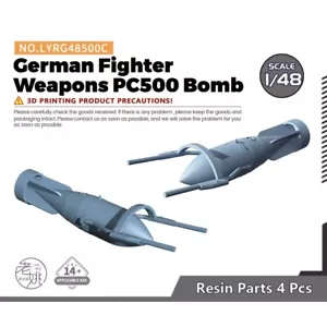 Yao's Studio 1/48 Model Upgrade Parts German Fighter Weapons PC500 Bomb - Picture 1 of 3