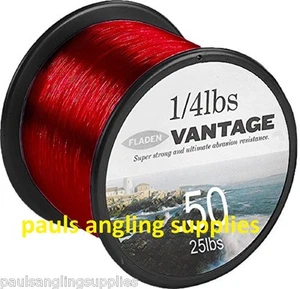 Fladen Vantage Pro Bulk Spool Red Sea Fishing Line for Fixed Or multiplier Reel - Picture 1 of 1