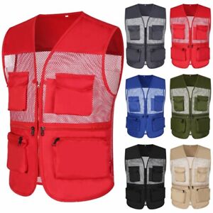 Multi Pocket Fishing Vest for Men Ideal for Outdoor Travel and Photographers