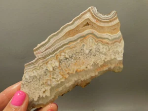 Red Crazy Lace Agate Stone Slab Lapidary Rough Rock Mexico #O3 - Picture 1 of 8