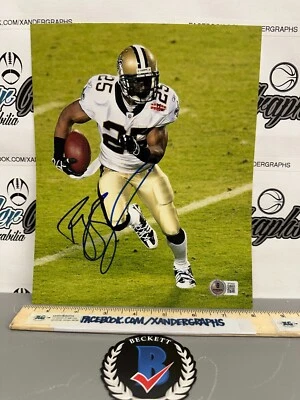 ФУТБОЛЬНАЯ ФОТОГРАФИЯ РЕГГИ БУШ С АВТОГРАФОМ 8X10 NFL СЕРТИФИКАТ ПОДЛИННОСТИ BECKETT BAS - Изображение 1 из 4