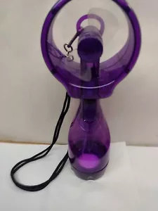 O2COOL Deluxe Handheld BPA Free Water Misting Fan Portable PURPLE Batt Powered - Picture 1 of 5