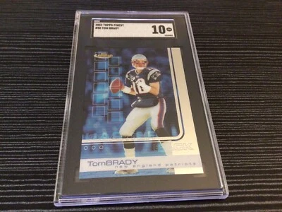 2002 Topps Finest Tom Brady #50  SGC 10 - Image 1 of 3