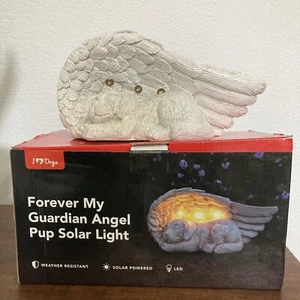 Dog Memorial Gifts. Forever My Angel Garden Solar Light. Pet Memorial Angel Wing - Picture 1 of 5