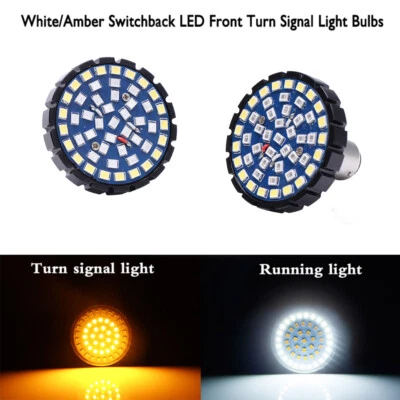 2 luces intermitentes LED 1157 para Harley Davidson Street Glide Dyna Foto 1 de 4