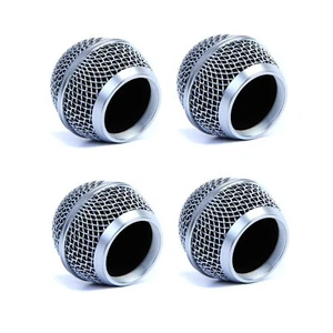 4 Pcs Microphone Replacement Grille, Mic Head Cover For Shure SM58 - Picture 1 of 3