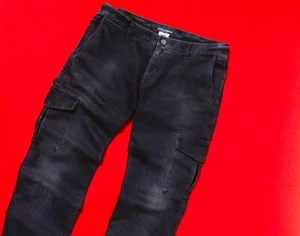 DOLCE & GABBANA Men Faded Gray Cargo Jeans Size 48 / W35 L35 Pocket Cotton Pants - Picture 1 of 16