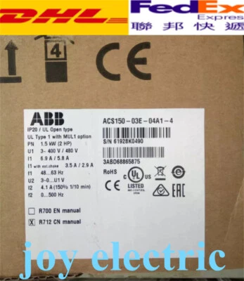 Inversor ABB ACS150-03E-04A1-4, 1 unidad - Envío rápido