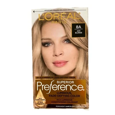 L'Oreal Paris Superior Preference Permanent Hair Color 8A Ash Blonde - Image 1 of 4