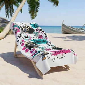 Blink 182 Towel Beach Cruise Pool Punk Music Blink-182 Original Design 2 Sizes - Picture 1 of 5