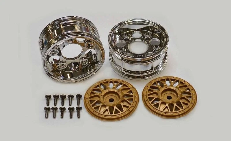 Tamiya Felgen chrom/gold 26 mm 1/10 Porsche Taisan (2) - 300050548 - Bild 1 von 1