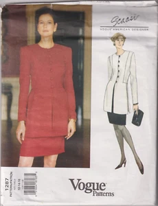 1287 VOGUE Scassi - JACKET & SKIRT - Sz 12/14/16 B 34-38" - Picture 1 of 2