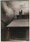 Paris 2. Arr.: Fire At Leather Goods Trade / Firefighters On Roof (Vintage Press