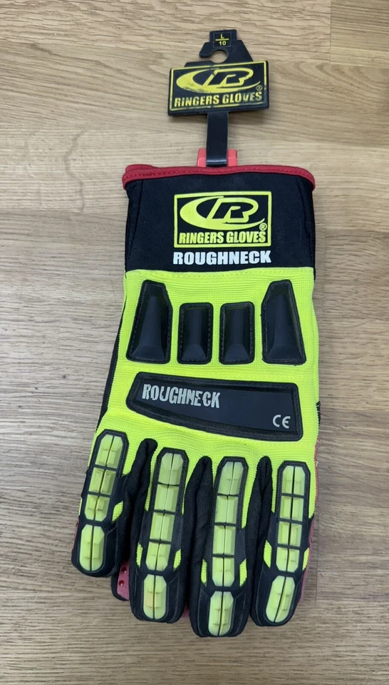 Ringers R-267 Roughneck 重型抗冲击工作手套男式大号全新带标签 — 第 1/4 张图片