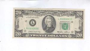 1985 $20 Federal Reserve Banknote SAN FRANCISCO Uncirculated Fr 2075L - Picture 1 of 6