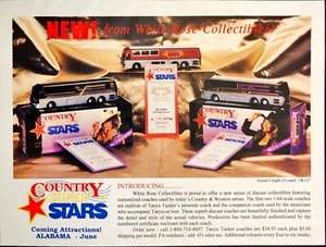 1994 White Rose Collectibles Diecast Country & Western Coaches Vintage Print Ad - Picture 1 of 6