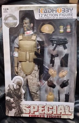 Военная экшн-фигурка спецназа 12 дюймов KadHobby раненые солдаты сочлененная  - Изображение 1 из 4