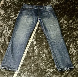 Bonobos Mens Jeans 36X30- Blue Distressed- Selvedge - Picture 1 of 7
