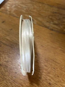 Ribbon Tan 1/8" Double face ribbon NEW (J14D29) - Picture 1 of 4