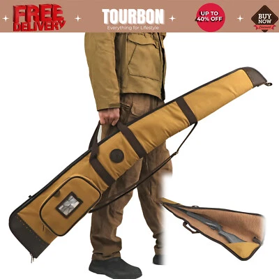 Tourbon Gun Slip Shotgun Bag Carrying Soft Case Weapon Storage Cover Canvas USA - Image 1 of 4