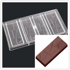 Chocolate Bar Polycarbonate Mold Plastic Sugarcraft Candy Pastry Baking Tools