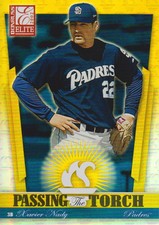 2002 Donruss Elite Baseball Passing the Torch #PT24 Xavier Nady 0967/1000 Padres