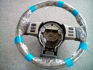 2006-2007 Infiniti FX45 Black Leather Steering Wheel 48430-CL80A OEM - Picture 1 of 9