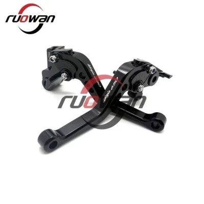 For Kawasaki Ninja 650 650R 2016 black CNC Short Adjustable brake clutch levers - Изображение 1 из 4