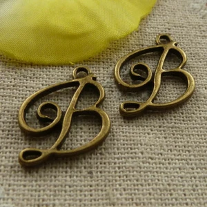 Envío libre 140 piezas Bronce antiguo bonitos amuletos 23x17mm L-4123 - Imagen 1 de 4