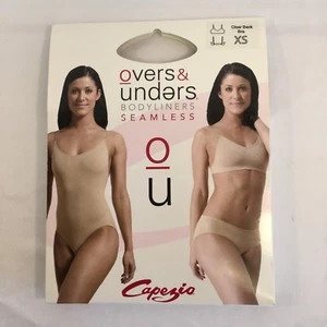 Capezio 3683 seamless clear back bra, Nude, size AXS THRU AL~ SALE! - Picture 1 of 4