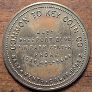 Sacramento, Kalifornien CA Common To Key Coin Co. Park Center 1 $ Handelsmedaille - Bild 1 von 4