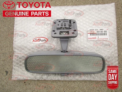 FITS: 89 - 95 TOYOTA 4RUNNER REAR VIEW MANUAL MIRROR SLATE GRAY OEM BRAND NEW - Image 1 of 4