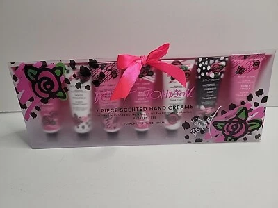 Betsy Johnson Juego de 7 Cremas de Manos Nutritivas Florales Aceites de Karité y Argán NUEVO Foto 1 de 4