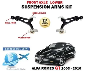 PARA ALFA ROMEO GT 2003-2010 2X SUSPENSIÓN DELANTERA INFERIOR IZQUIERDA DERECHA BRAZOS HORQUILLA - Imagen 1 de 1