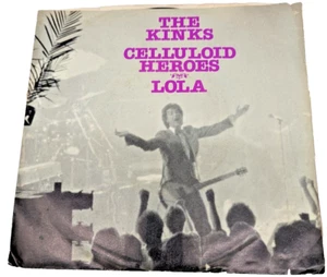 The Kinks Celluloid Heroes Lola ARISTA PROMO 45 RPM & Picture Sleeve AS 0541 - Picture 1 of 5