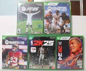 Madden NFL 25, Fútbol Universitario 25, NBA 2K25, FC 25 y WWE 2K24 (Serie X, 2024) - Imagen 1 de 8