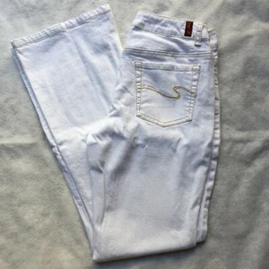 Hillard & Hanson Bootcut Denim Jeans, Women's 8 (White) - Picture 1 of 9
