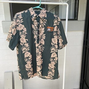Tori Richard Shirt Mens XL Green Beige Outdoor Casual Button Up Short Sleeve - Picture 1 of 15