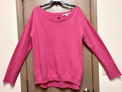 Diane Von Furstenberg L Wool Cashmere Blend Pink EUC Keyhole - Image 1 of 4