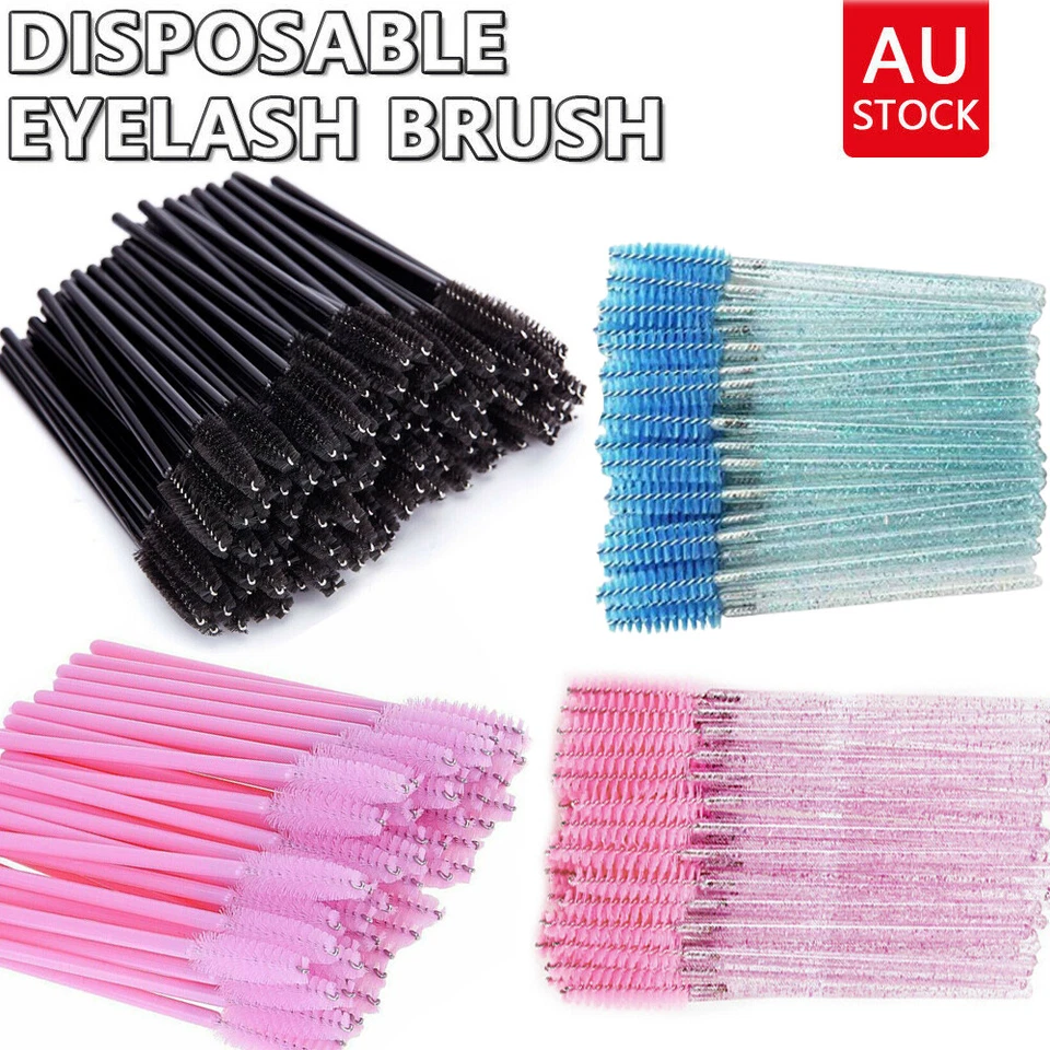 100-1000PCS Disposable Mascara Wands Eyelash Brushes Lash Extension Applicator - image 1 of 4