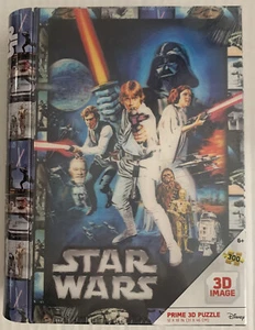 Disney STAR WARS 3D PUZZLE 300 pcs, 12” x 18” Puzzle, Book-Shaped Puzzle TIN NIB - Picture 1 of 7