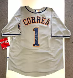 Carlos Correa Signed Houston Astros Grey Jersey Tri Star Productions - Picture 1 of 3