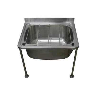 PCH Cleaners Sink Stainless Steel Bowl Mop Sinks with Legs Cafe Laundry Trough 46x55