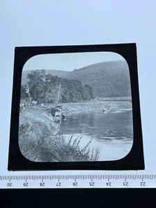 The Wye At Tintern Parya. Magic Lantern Slide Photo England Scenery - Bild 1 von 4