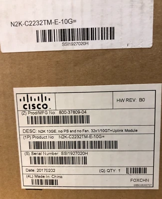 CISCO N2K-C2232TM-E-10GE N2K-C2232TM-E-10GE / Nexus 2000 Series Fabric Extender - Image 1 of 4