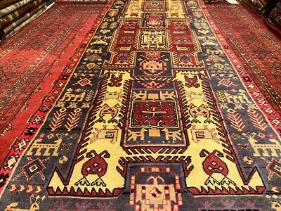 COLLECTORS' ITEM Vintage Stunning Natural Vegetable Dye Kazak Runner - Image 1 of 4