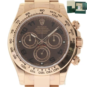 Rolex New Daytona 116505choca Rose Gold Discontinued Chocolate B/P/5YrWTY #RL71 - Picture 1 of 5